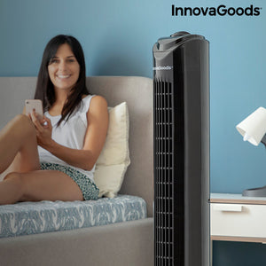 Turmventilator InnovaGoods 80 cm 50W Schwarz