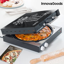 Laden Sie das Bild in den Galerie-Viewer, InnovaGoods Elektrischer Pizzaofen mit Presto Rezeptbuch! 1200W Schwarz
