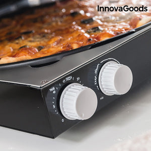 InnovaGoods Elektrischer Pizzaofen mit Presto Rezeptbuch! 1200W Schwarz