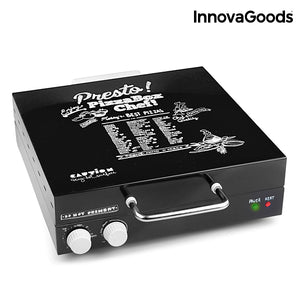 InnovaGoods Elektrischer Pizzaofen mit Presto Rezeptbuch! 1200W Schwarz