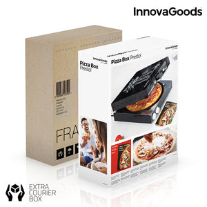 InnovaGoods Elektrischer Pizzaofen mit Presto Rezeptbuch! 1200W Schwarz