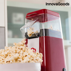 InnovaGoods Hot & Salty Times Heißluft Popcornmaschine 1200 W  Rot